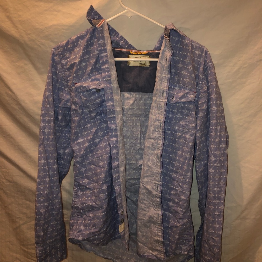 CUTE MENS BLUE FLANNEL